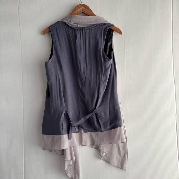 🆕 Joe’s Jeans Gray and Cream Sleeveless Vest NWT - Picture 6 of 9